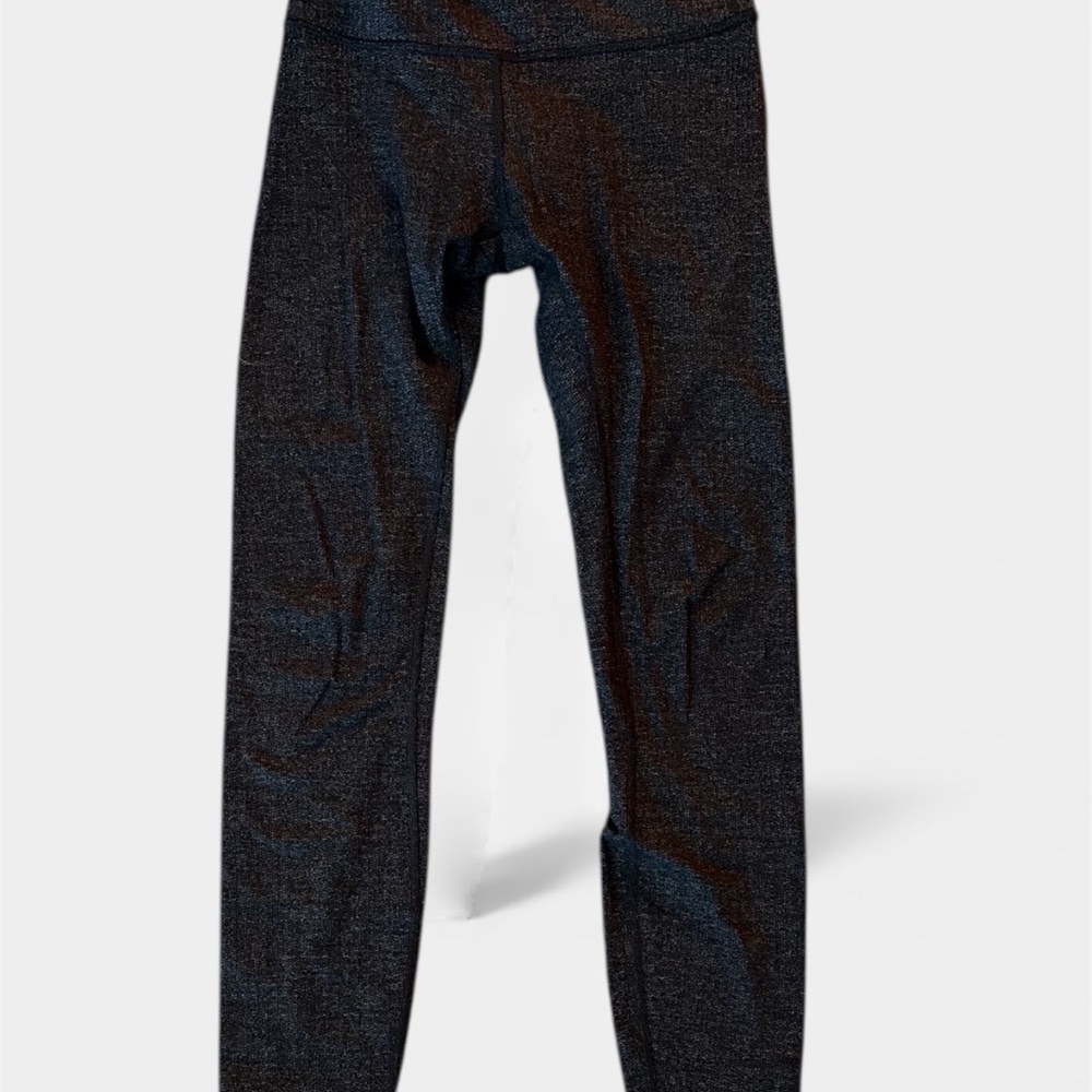 Lululemon Align Speckle Emboss Black High-Rise Leggings Size 8 28"